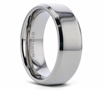 Titanium Ring with Beveled Edges 