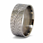Tire Wedding Ring - Titanium 9mm 