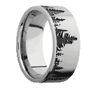 Forest Wedding Ring with Trees - 9mm 
