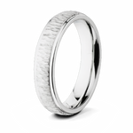 Tree Bark Ring Cobalt  - 5mm Domed 