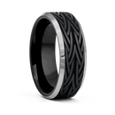 Tribal Engraved Tungsten Ring – 8mm Band 