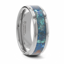 Chrysocolla Ring in Tungsten 