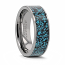 Crushed Turquoise Ring - Tungsten 