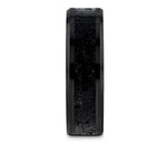 Black & Gray Lava Rock Stone Inlay Ring 