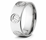 Volleyball Ring - Titanium 8mm - Camo Ever After