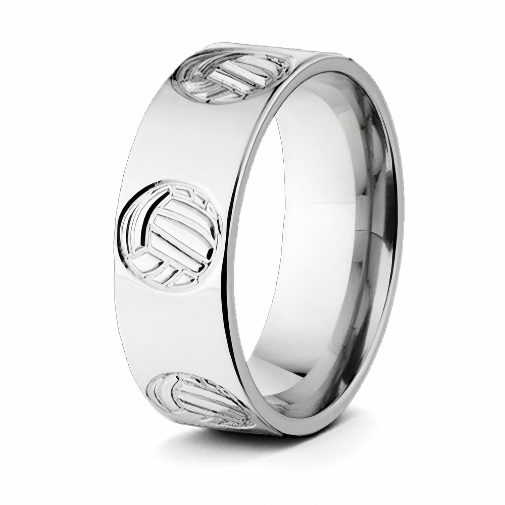 Volleyball Ring - Titanium 8mm - Camo Ever After