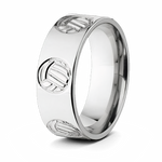 Volleyball Ring - Titanium 8mm - Camo Ever After