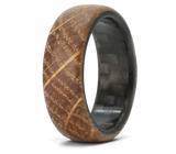 Whiskey Barrel Ring with Carbon Fiber Sleeve 