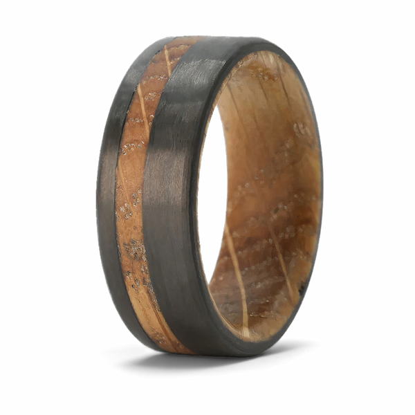 Whiskey Barrel Band with Carbon Fiber 