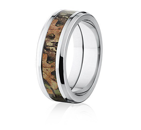 Realtree Xtra Green Camo Ring - 8mm Tapered - Camo Ever After