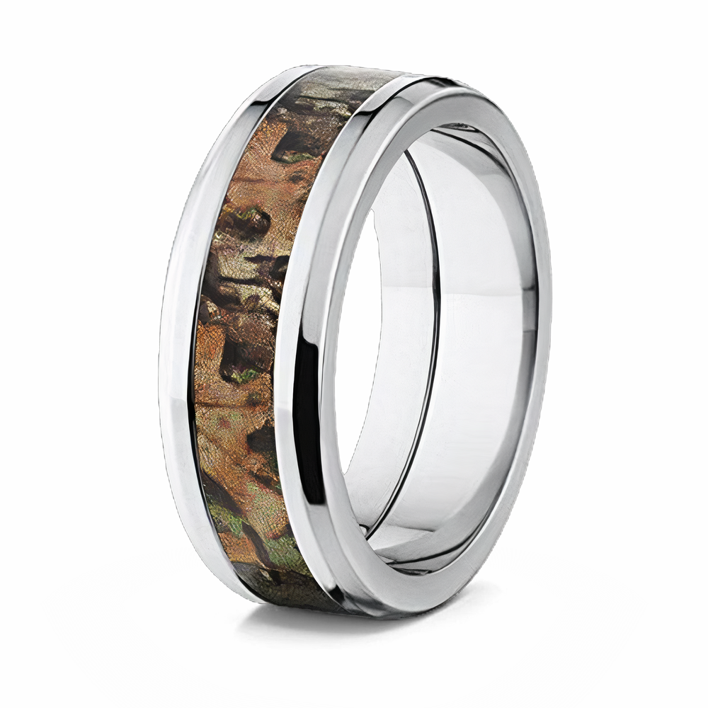 Realtree Xtra Green Camo Ring - 8mm Tapered 