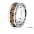 Realtree Wedding Ring 8mm Titanium in Brush Finish - Pick Pattern 