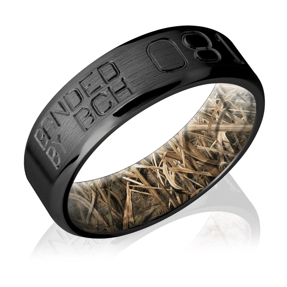 Black Duck Band with Mossy Oak Duck Blind Sleeve - 7mm