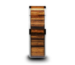 Zebra Wood Inlay Ring with Polished Edges & Flat Profile 