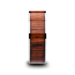 Rare Koa Wood Inlay Wedding Band - Flat Tungsten 
