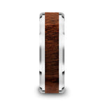 Carpathian Wood Inlay Ring - Tungsten 8mm 