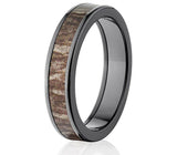 Mossy Oak Bottomland Black Camo Ring - Pick Width 