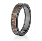 Mossy Oak Bottomland Black Camo Ring - Pick Width 