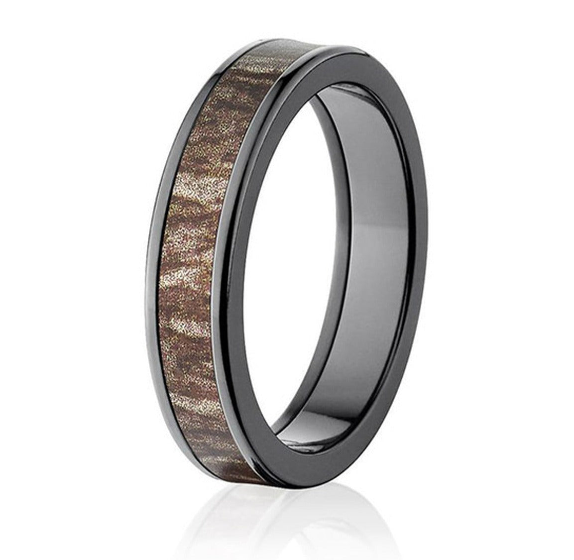 Mossy Oak Bottomland Black Camo Ring - Pick Width 