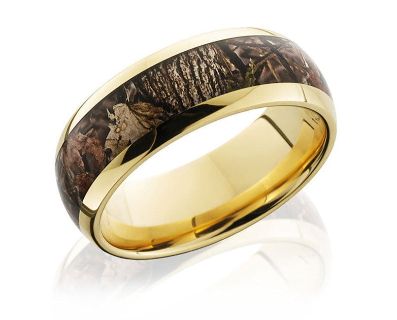Kings Camo Gold Ring
