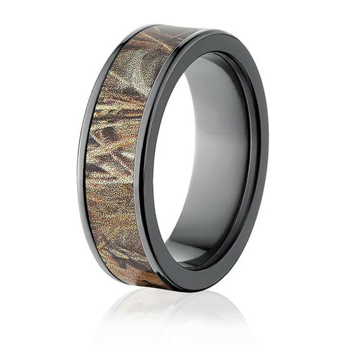 Realtree Max 4 Black Camo Ring - Pick Width - Camo Ever After