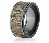 Realtree Max 4 Black Camo Ring - Pick Width 