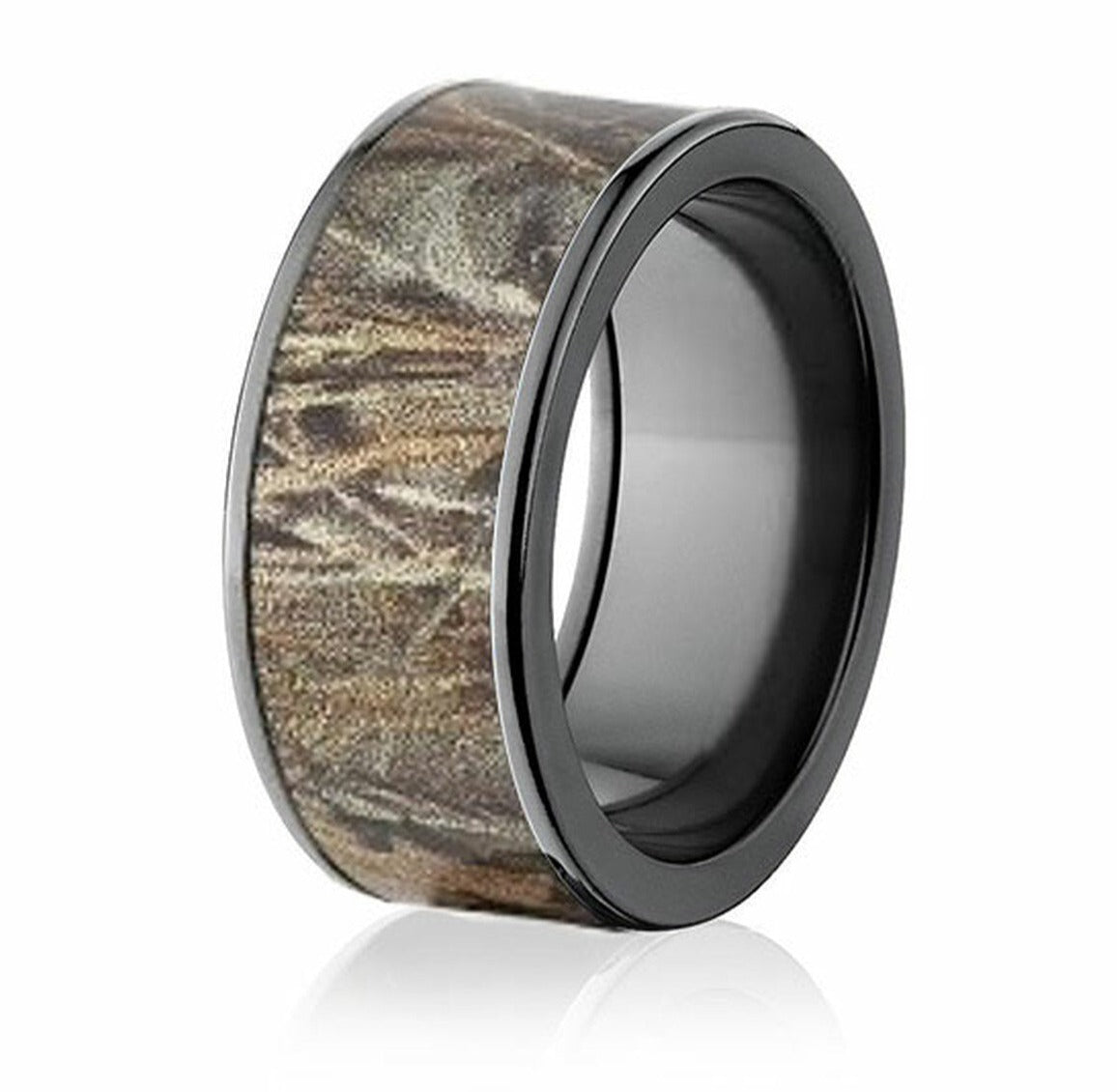 Realtree Max 4 Black Camo Ring - Pick Width - Camo Ever After