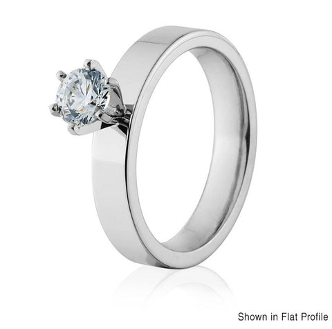 Simple Cobalt Engagement Ring