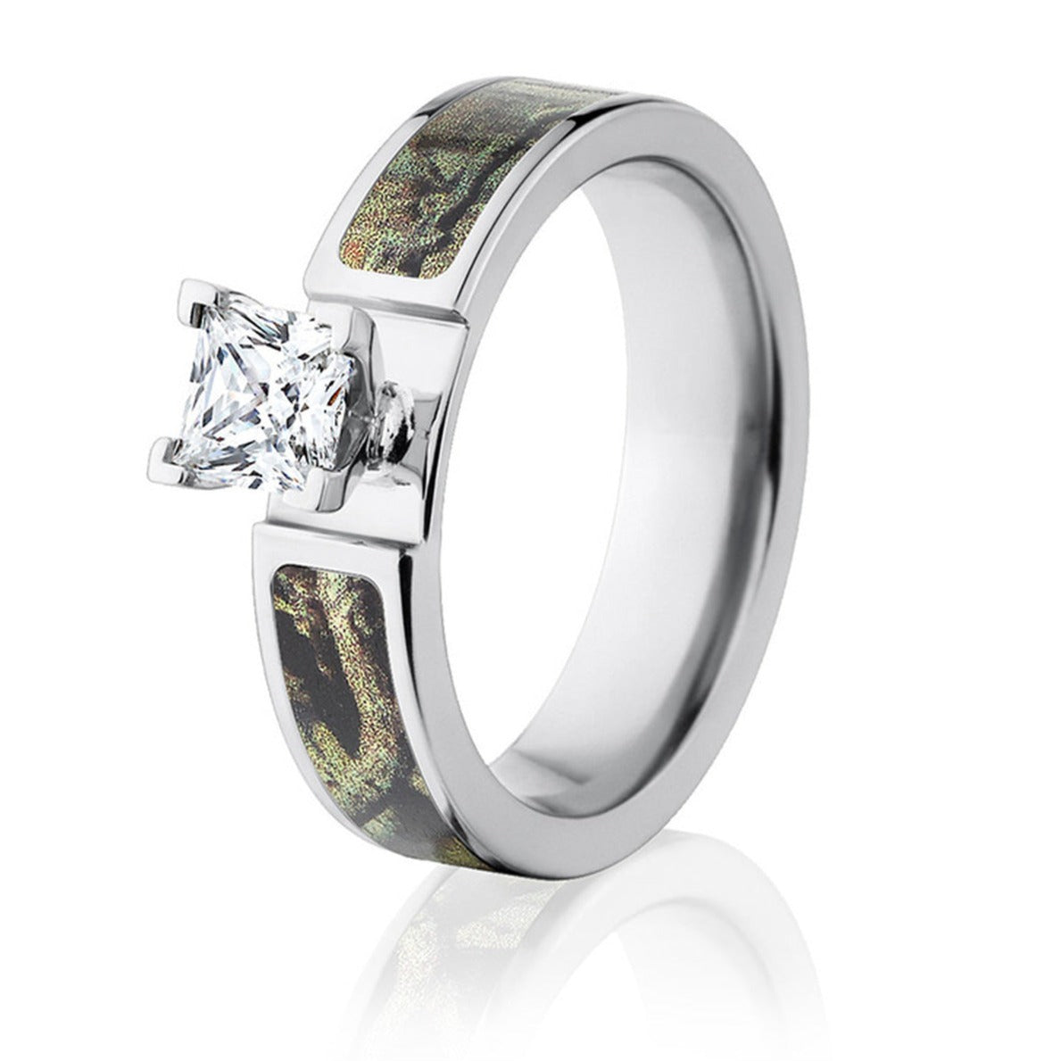 Mossy Oak Engagement Rings -  Break Up Infinity 6mm - Camo Ever After