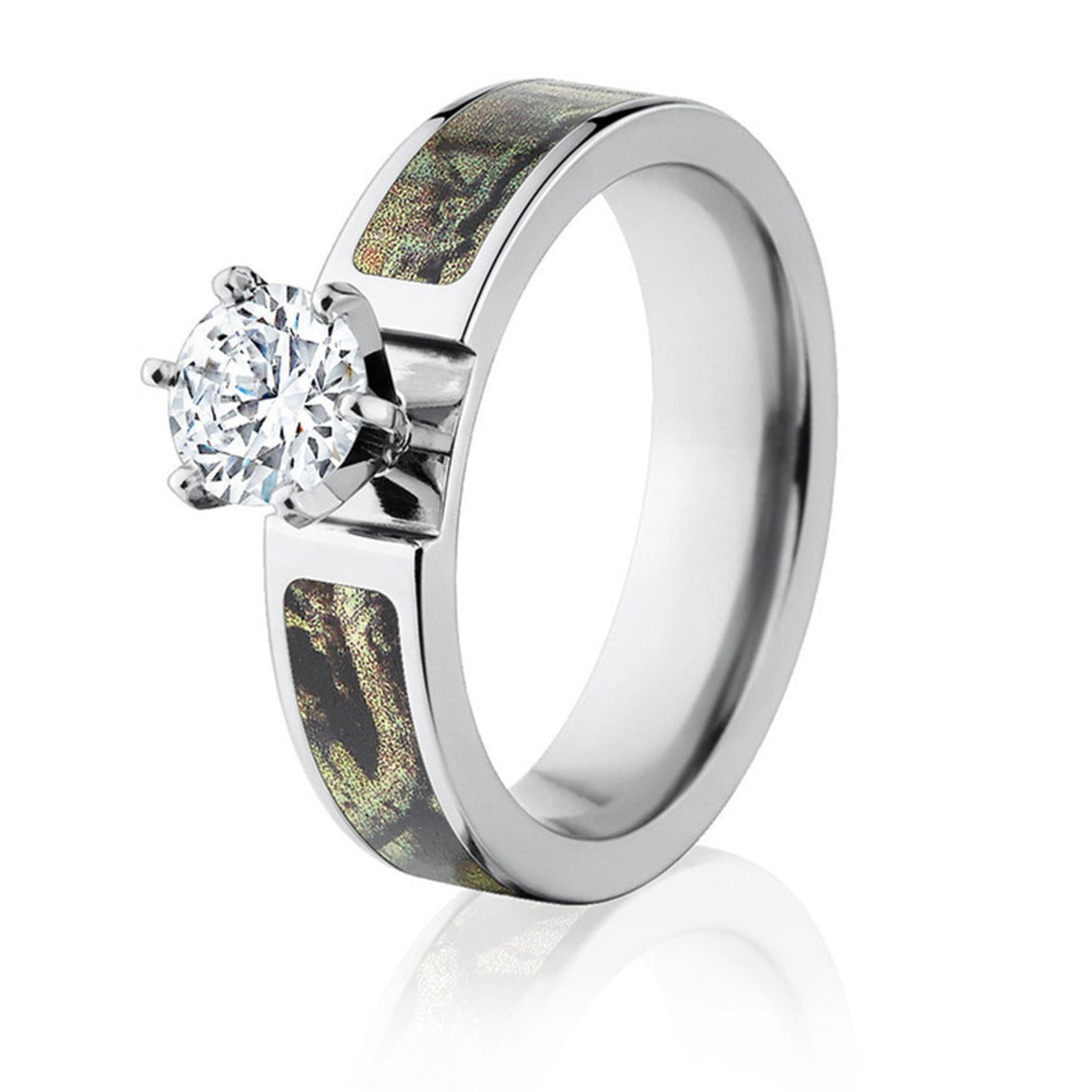 Mossy Oak Engagement Rings -  Break Up Infinity 6mm - Camo Ever After