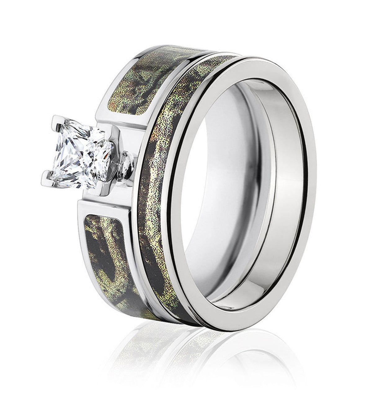 Mossy Oak Breakup Infinity Camo Ring Set for Her - Camo Ever After