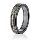 Mossy Oak Break Up Infinity Black Camo Ring - Pick Width 