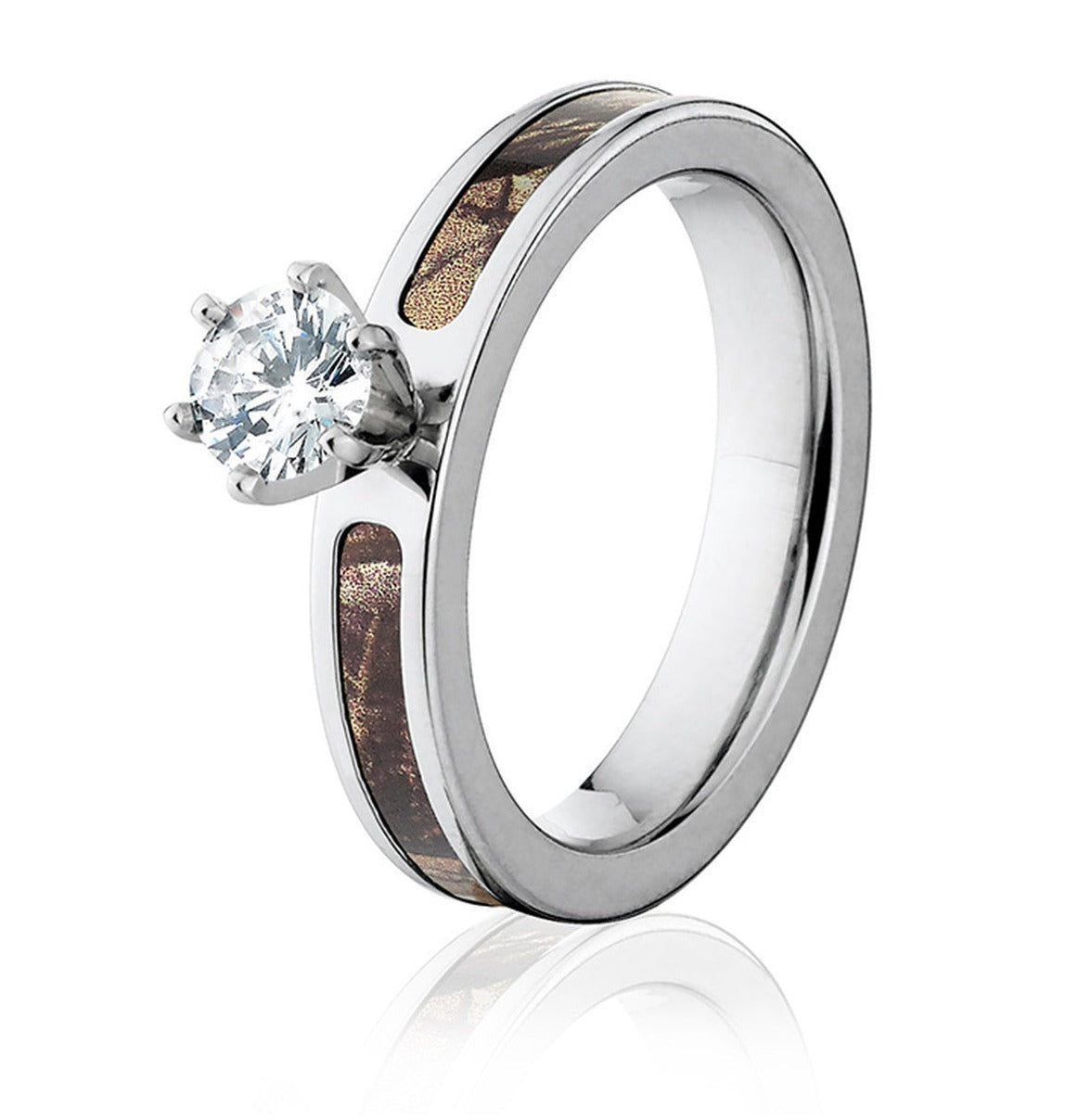 Realtree AP Camo Engagement Ring 4mm - 1/2Ct - Camo Ever After