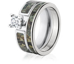 Realtree Timber Camo Ring Bridal Set for Her - Camo Ever After
