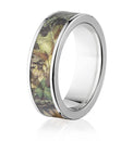 Mossy Oak New Breakup Camo Ring - 7mm Titanium - Camo Ever After