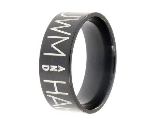 Black Two-Toned Duck Band - 8mm