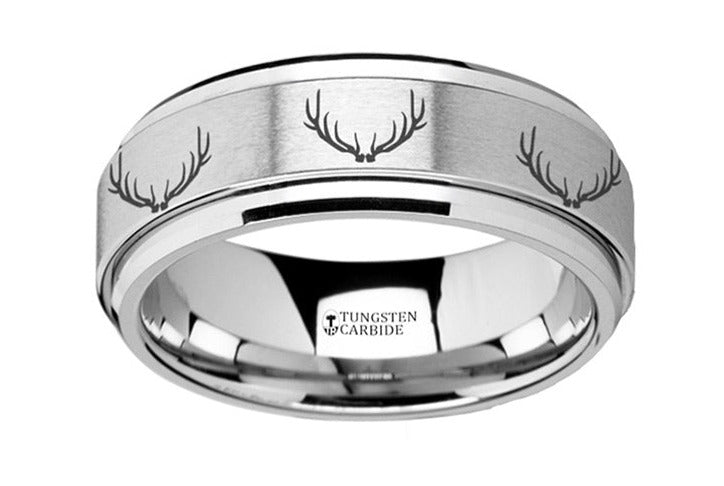 Spinner Ring with Antlers
