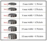 Black Ring with Barbed Wire Pattern - 7mm 