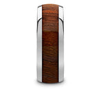 Black Walnut Wood Inlay Ring - Tungsten 8mm 