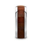 Black Walnut Wood Inlay Ring - Tungsten 8mm 