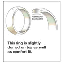 Red Oak Wood Inlay Ring - Tungsten 8mm 