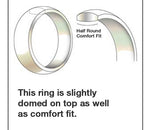 Red Oak Wood Inlay Ring - Tungsten 8mm 