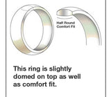 Forest Tree Line Women's Ring - Cobalt 5mm 
