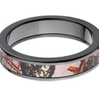Pink Camo Ring in Black Zirconium - 5mm Mossy Oak Breakup 