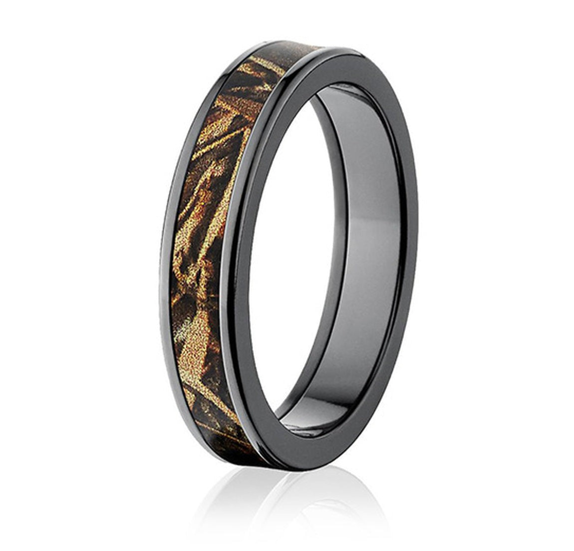 Realtree Max 5 Black Camo Ring - Pick Width - Camo Ever After