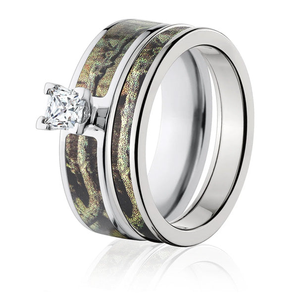 Mossy Oak Breakup Infinity Camo Ring Set for Her - Camo Ever After