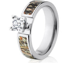 Mossy Oak Duck Blind Engagement Ring - Pick Stone 