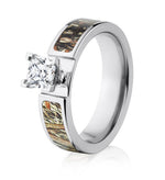 Mossy Oak Duck Blind Engagement Ring - Pick Stone 