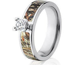 Mossy Oak Duck Blind Engagement Ring - Pick Stone 