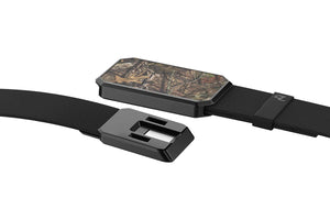 Camo Belt - Mossy Oak Buckle/Black Band 